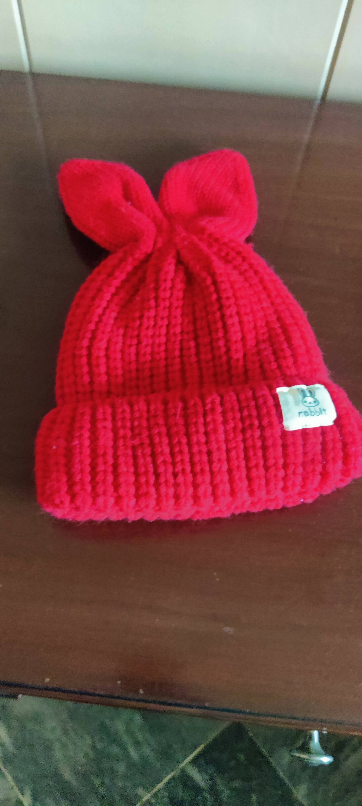 Bow Woolen Cap | Kids Winter | Size :1-3 yrs | New