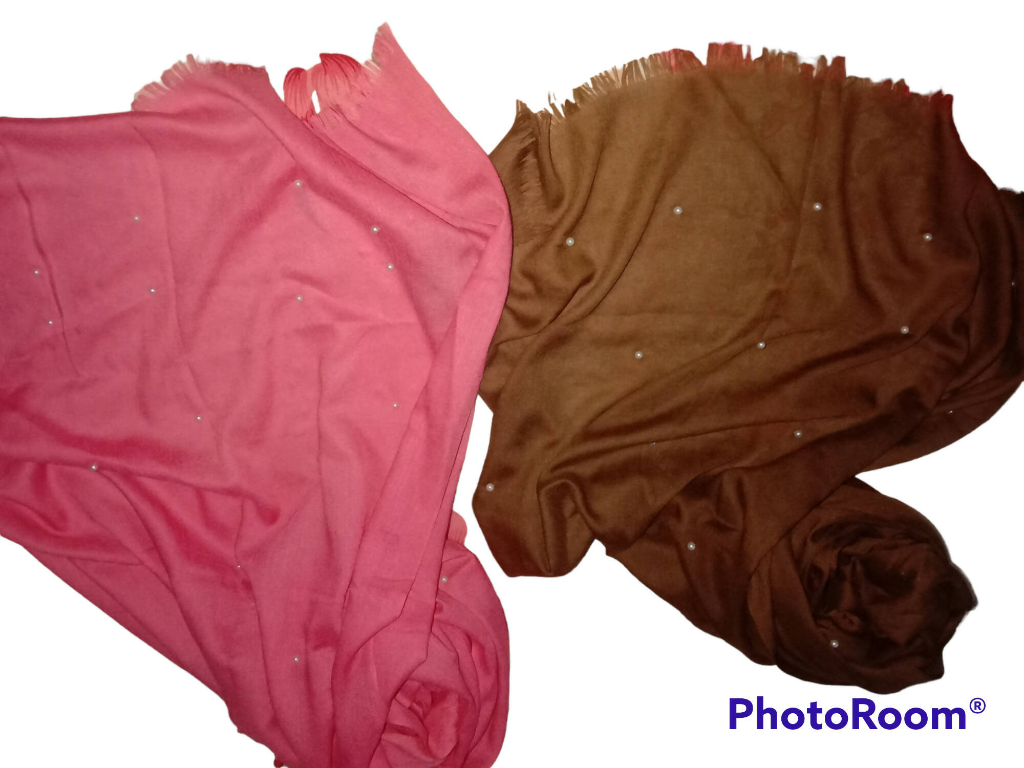 Limelight | Pink and Brown Color Women Scarves | Women hijab & scarves | Worn Once