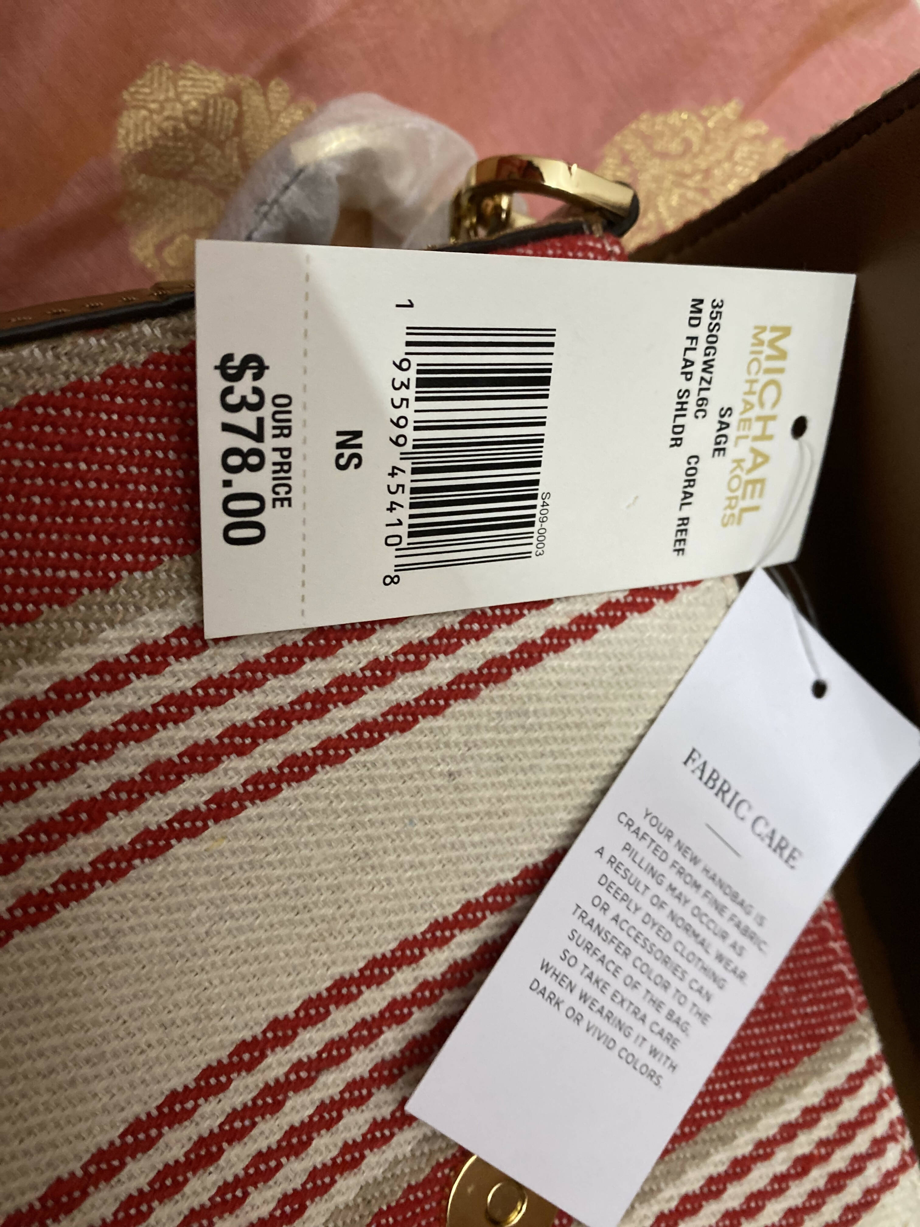 Michael Kors | Red White shoulder bag | Women Bags | Brand New