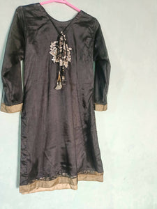 Black with silver embroidery | Women Locally Made Formals | Medium | Worn Once