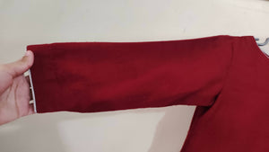 3 piece - Red Maroon shirt with skirt and dupatta | Women Formals | Worn Once