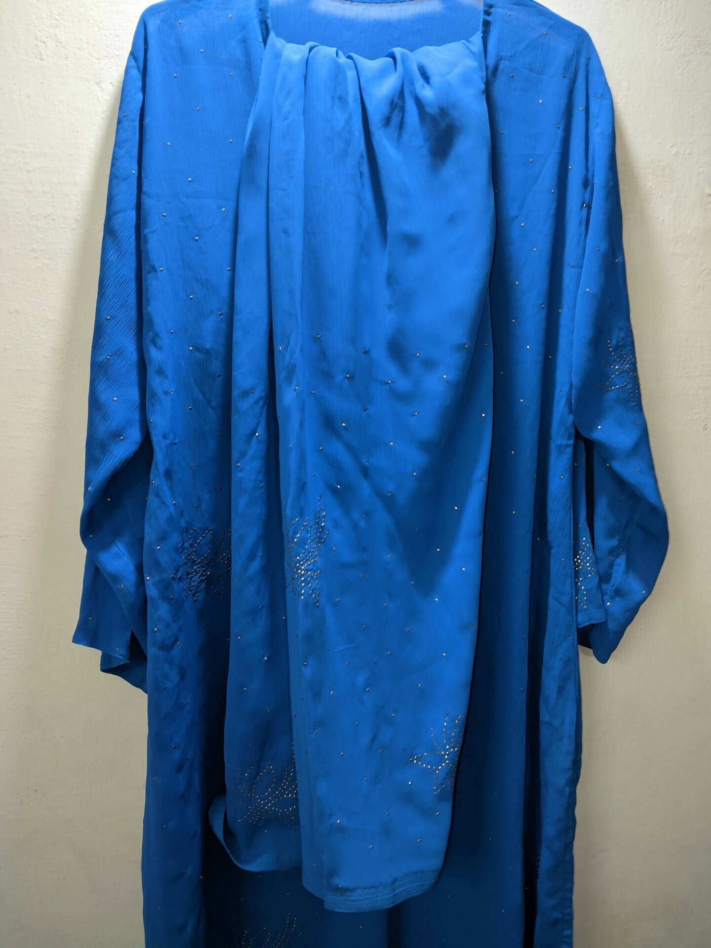 Embroidered Blue Dress (Size: M ) | Women Formals | Worn Once