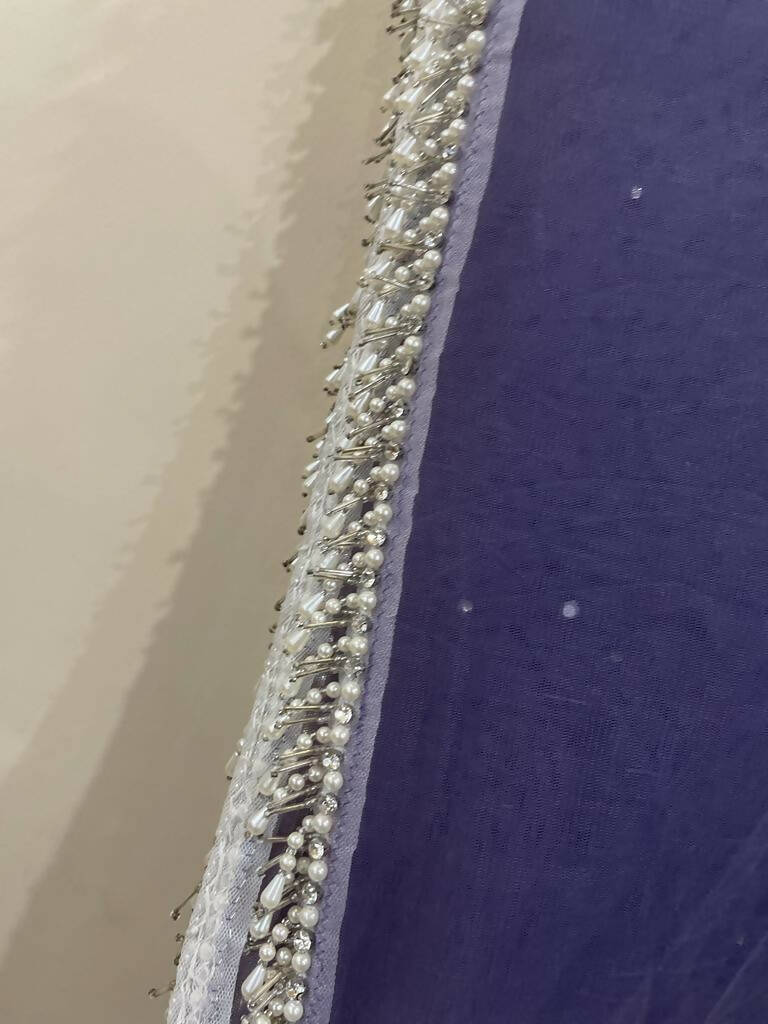 Purple embroidery gharara suit | Women Locally Made Formals | Large | Worn once