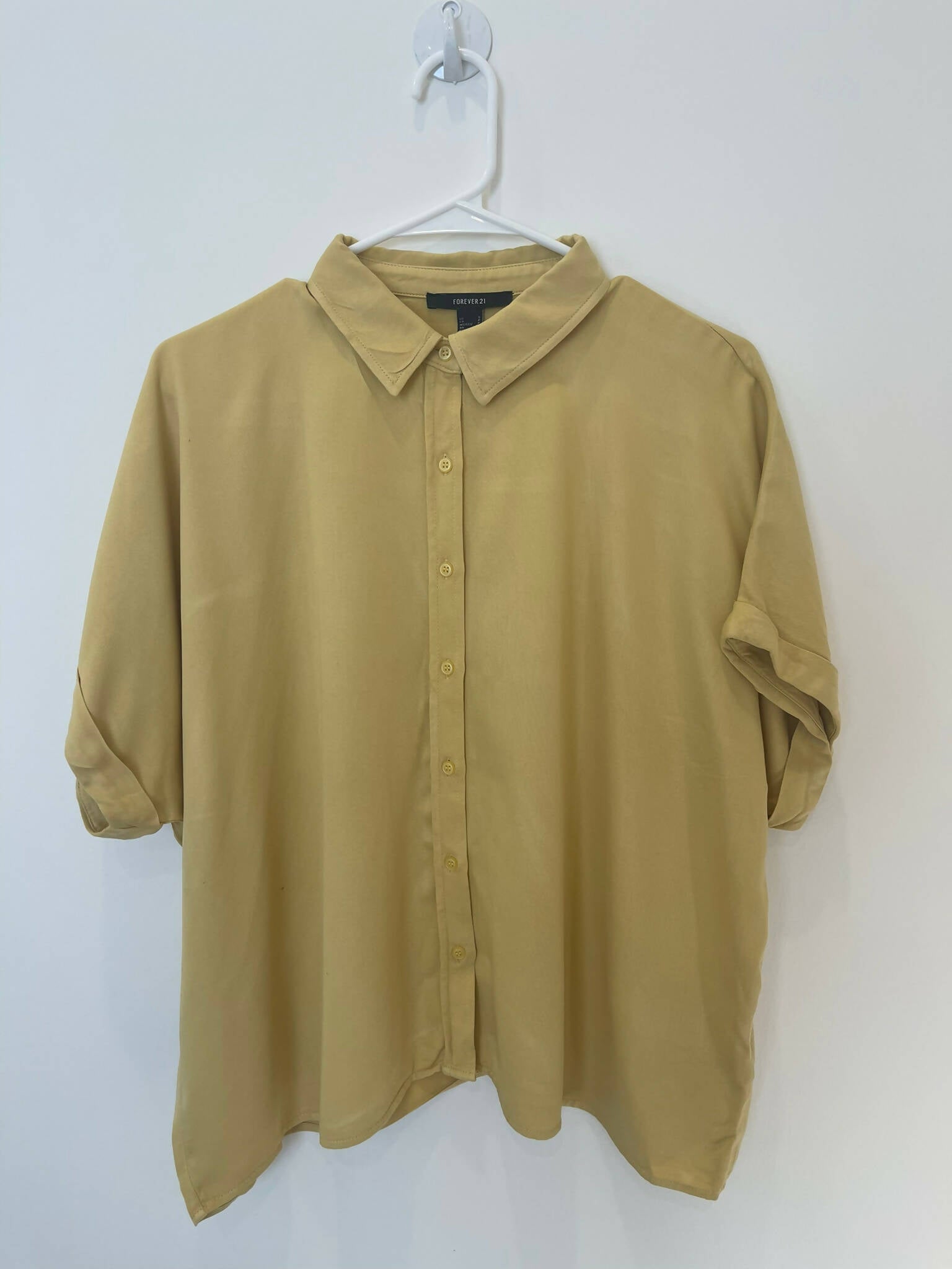 Forever 21 | Yellow Button down Top | Women Tops & Shirts | Preloved