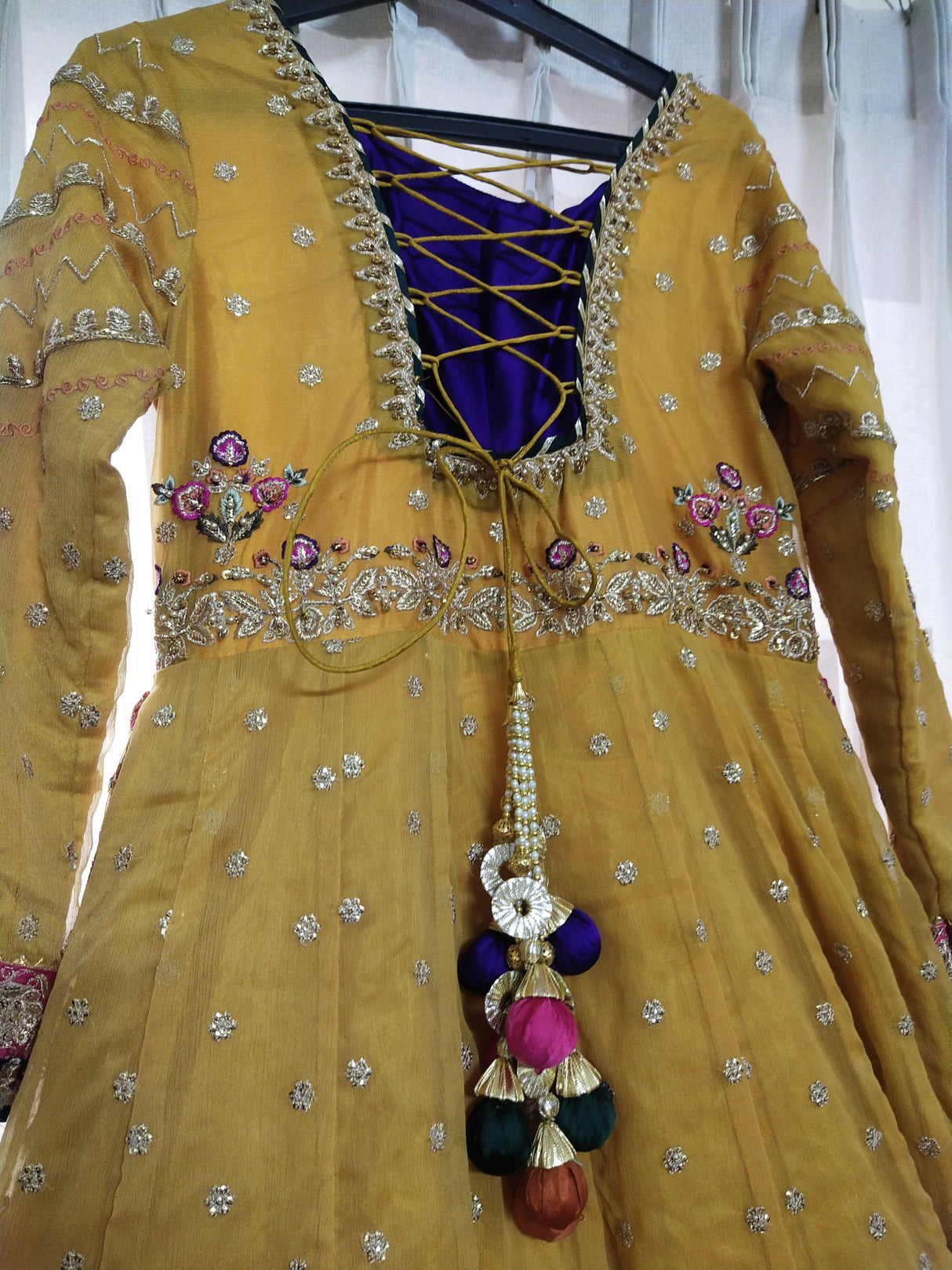 Heavy Embroidered Maxi | Women Frocks & Maxis | Small | Worn Once