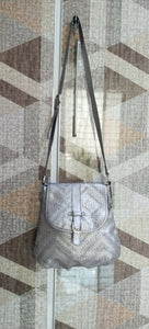 Silver Metallic Cross Body Bag (Size: M ) | Women Bags | New