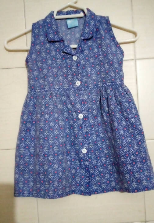 Blue Frock | Kids | Girls Skirts & Dresses | 3 to 4 Yrs | Preloved