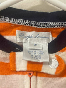 Ralph Lauren | Orange Onesie 3 months | Kids Bodysuits & Onesies | Preloved