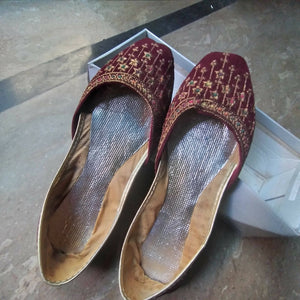 Maroon khussa (Size: 38) | Women Shoes | New