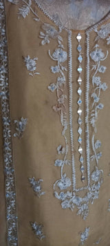 Golden Formal Organza | Women Locally Made Formals | Large | Preloved