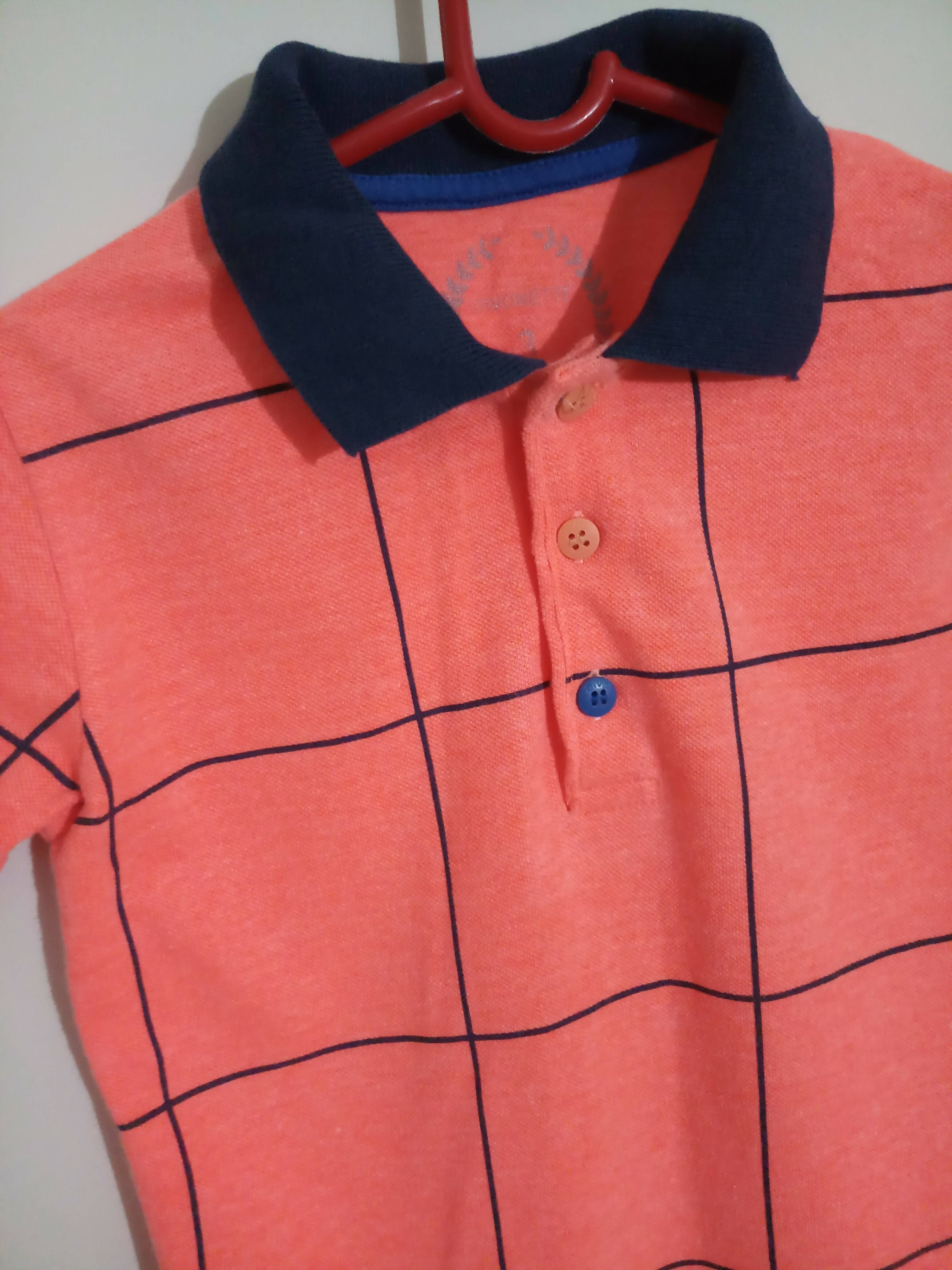Babies World Orange Polo Shirt | Kids Tops & Shirts | Worn Once