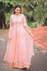 Pink flared Frock | Women Frocks & Maxis |Large | Worn Once