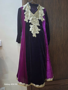 Elegant Velvet Frok | Women Froks & Maxis | Large | Worn Once