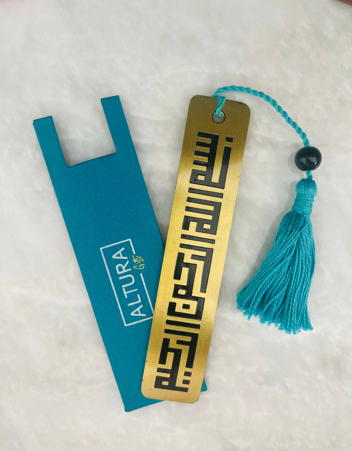 Gold Blue Bookmark | Corporate Gifts | Brand New
