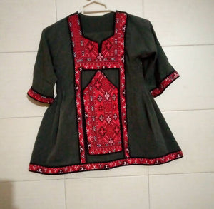 Embroided Balochi Frok Suit | Girls Shalwar Kameez | Size: 24 | Preloved
