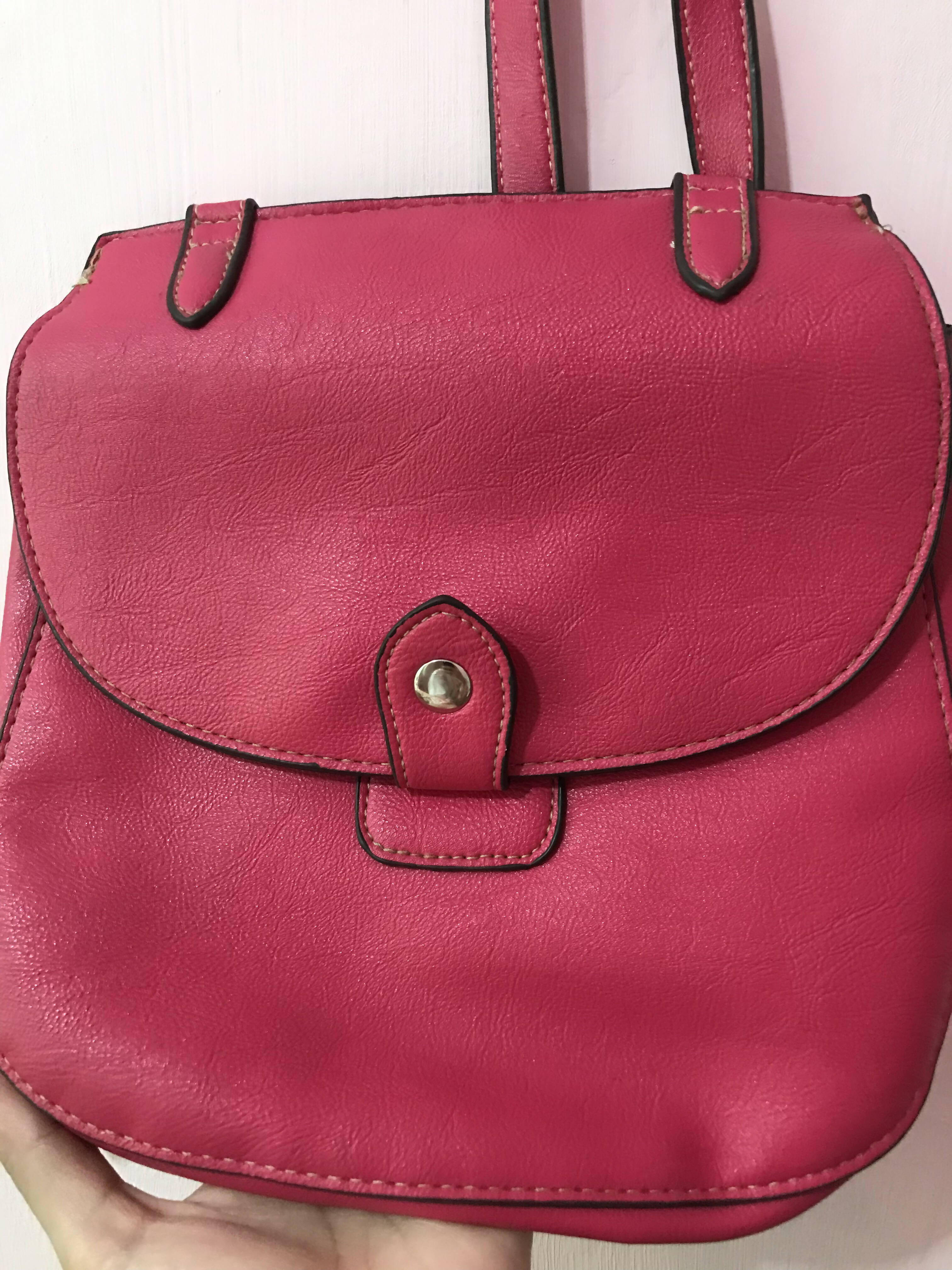 Imported pink bag (Size: M ) | Women Bags | Worn Once