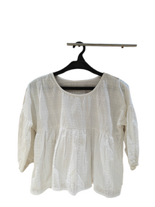 Stylish White Chicken Top | Women Western | Medium | Worn Once