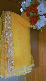 Stylish Yellow Gharara Suit | Women Locally Made Formals | XLarge | Worn Once