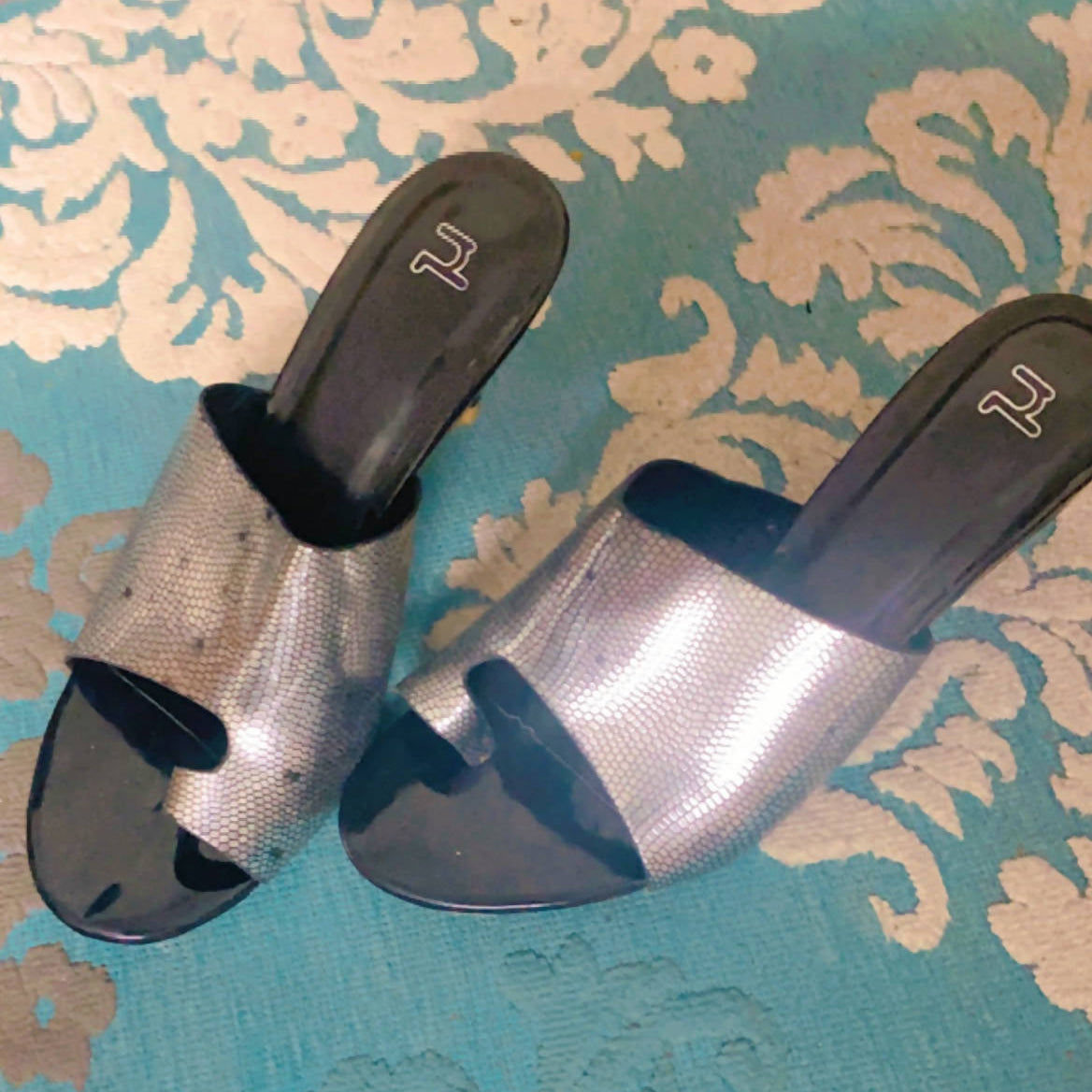 Nishat | Silver Sandals | Women Shoes | Worn Once