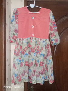 Chiffon frock (Size: S ) | Girls Skirt & Dresses | Worn Once