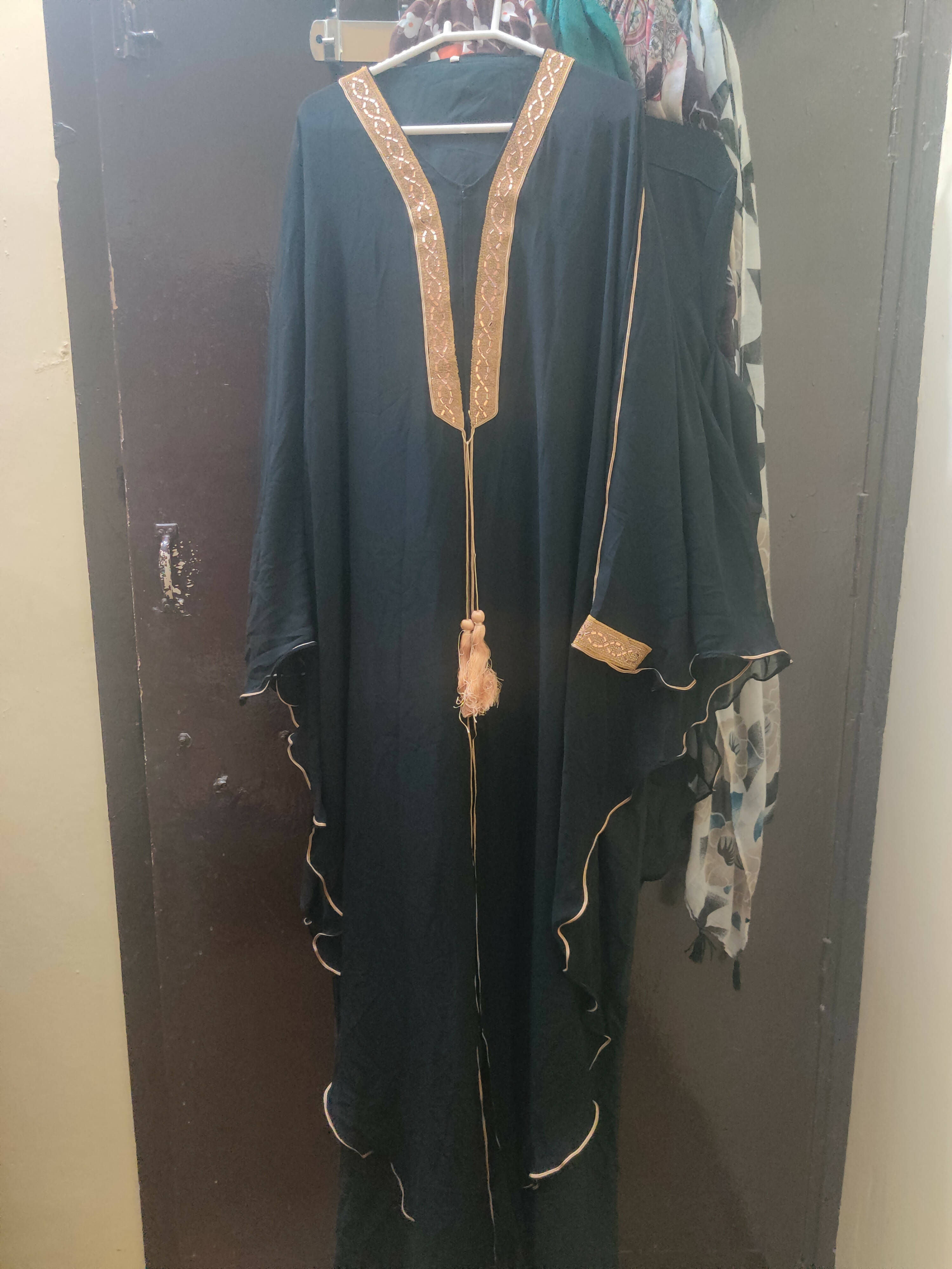 Beautiful Black Abaya | Women Accessories | Size: Free | Worn Once