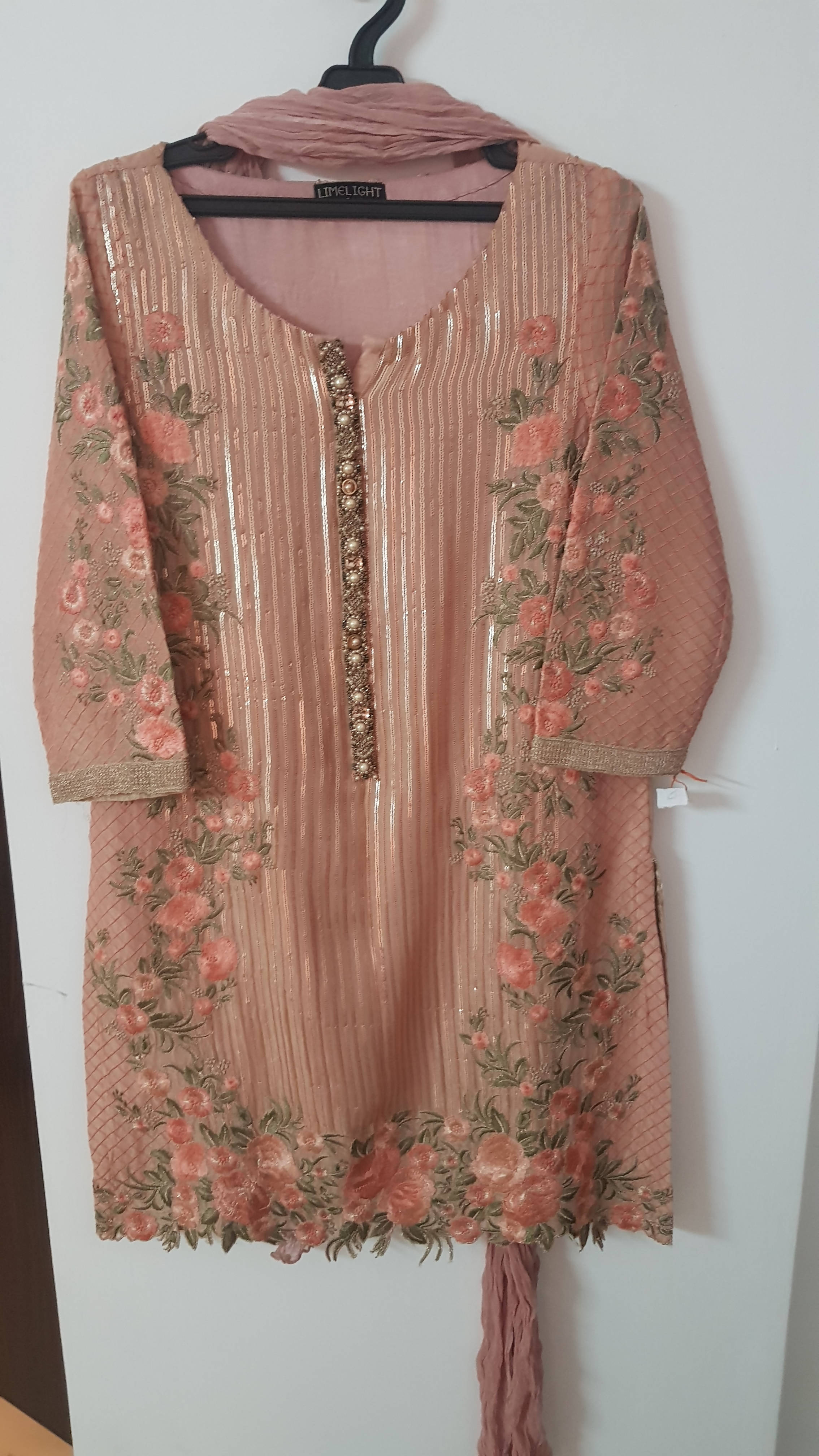 Limelight | Pink dress 3Pc | Women Branded Formals |Small |Worn once