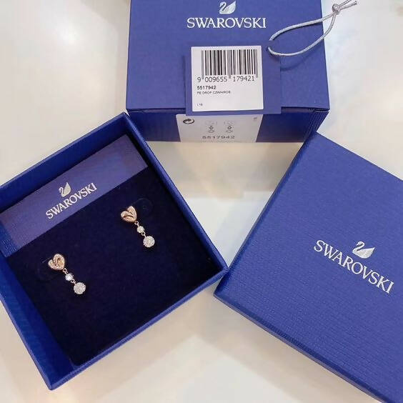 Swarovski | Lifelong Heart Drop Earrings | Women Jewelry | Brand New