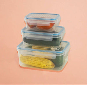 Sea Lock Airtight Food Container Set of 3 | Home & Decor ( Kitchen ) | New