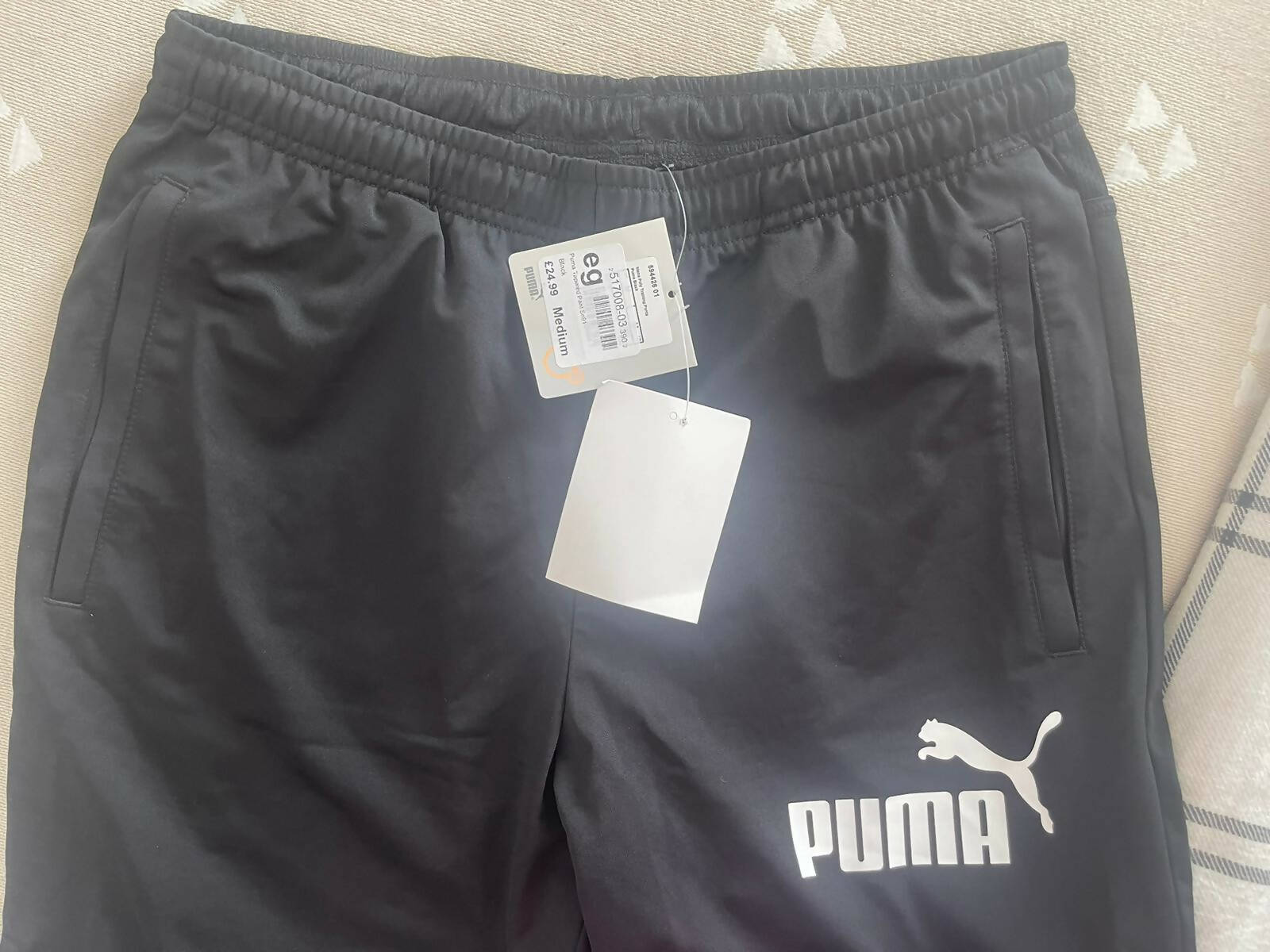 Puma | Black Pant (Medium) | Men Jeans & Bottoms | Brand New