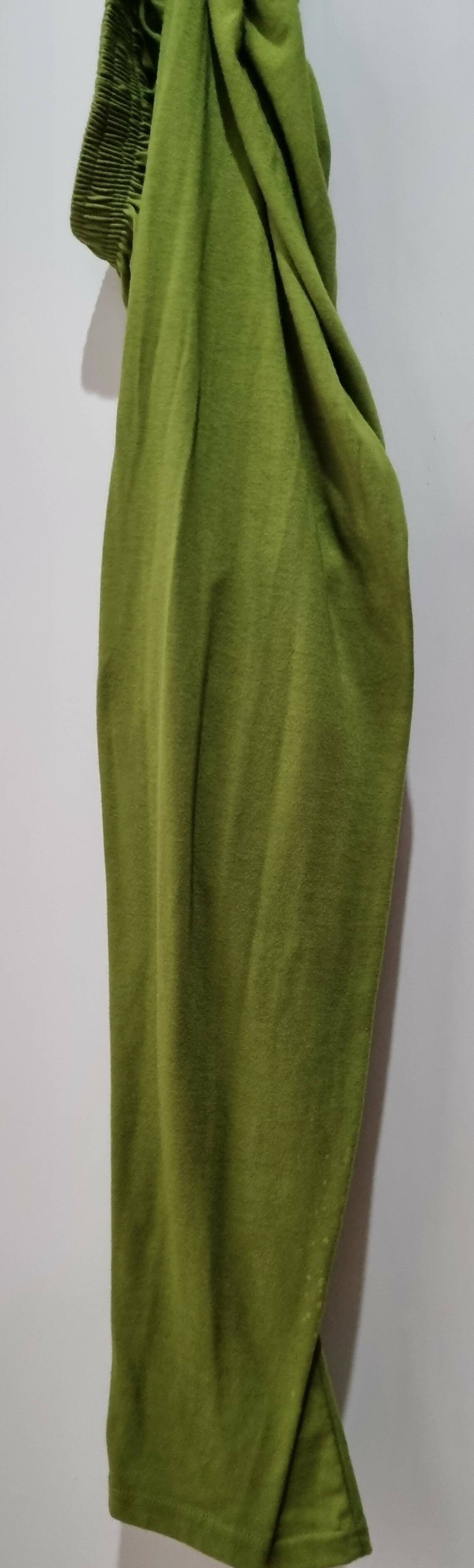 Pista green and dark purple long frock | Women Frocks & Maxis | Small | Preloved