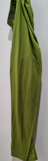 Pista green and dark purple long frock | Women Frocks & Maxis | Small | Preloved