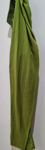 Pista green and dark purple long frock | Women Formals | Preloved