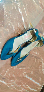 Blue Heel Shoes | Women Shoes | Size: 7 | Preloved