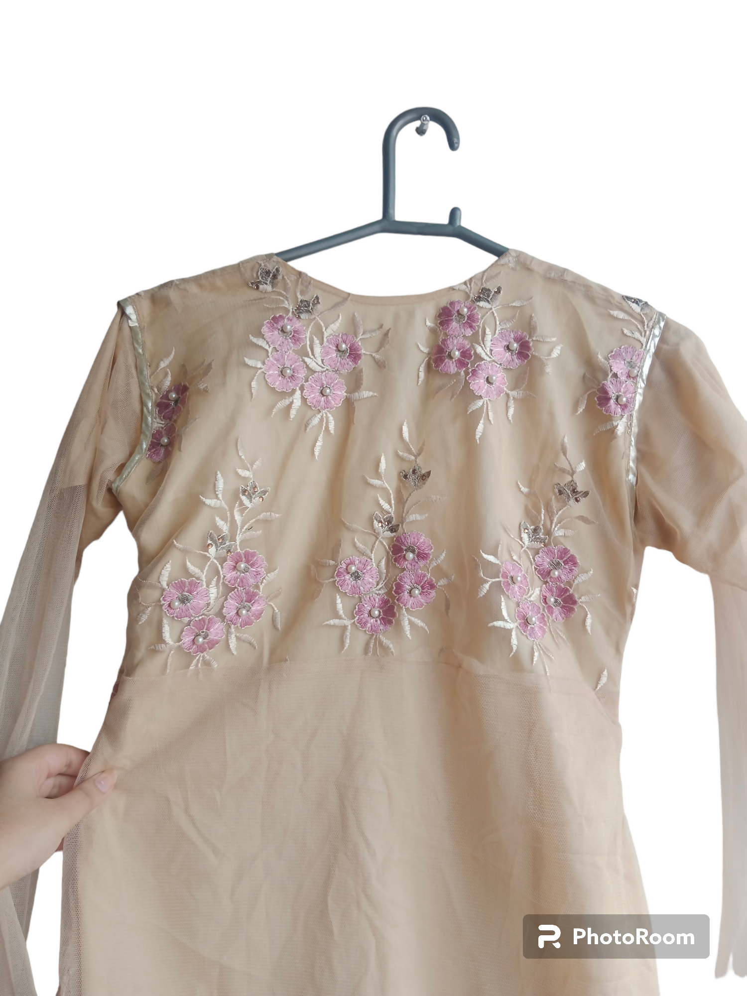 Short shirt with Lilac sharara suit | Fully embroidered with Beads | Women Formals | Ghararas, Shararas & Lehangas | Small to Medium | Preloved