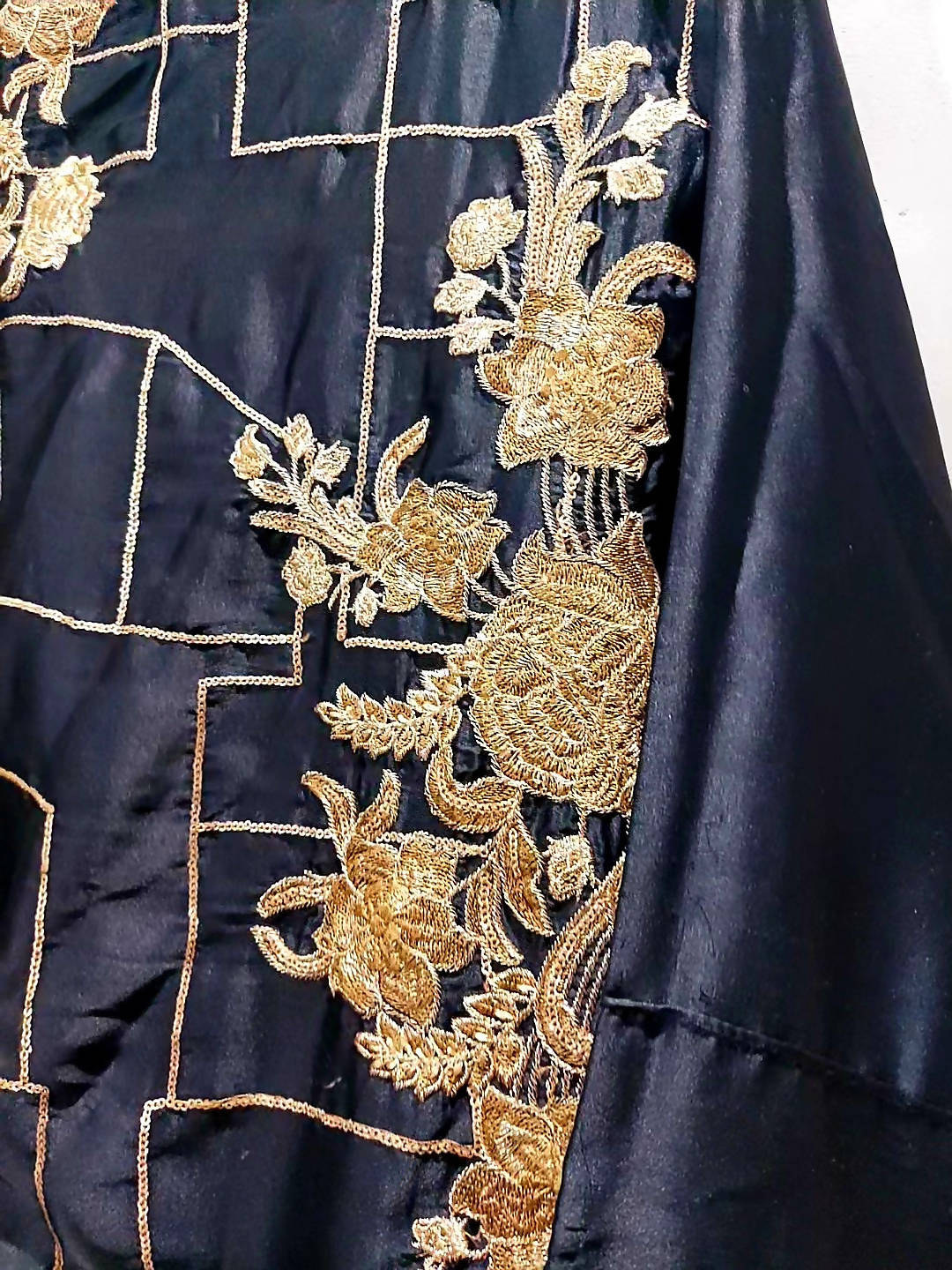 Stunning Black Embroidered Kurta | Women Formals | Preloved