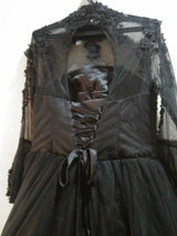 Black Embroidered Maxi | Women Frocks & Maxis | Large | Worn once