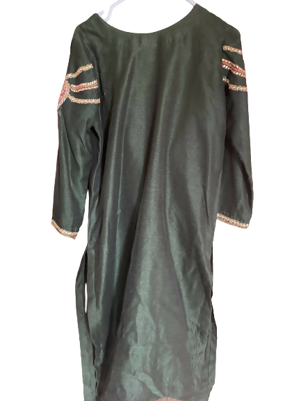 Green 2pcs DDress (Size: S ) | Women Kurta | Worn Once