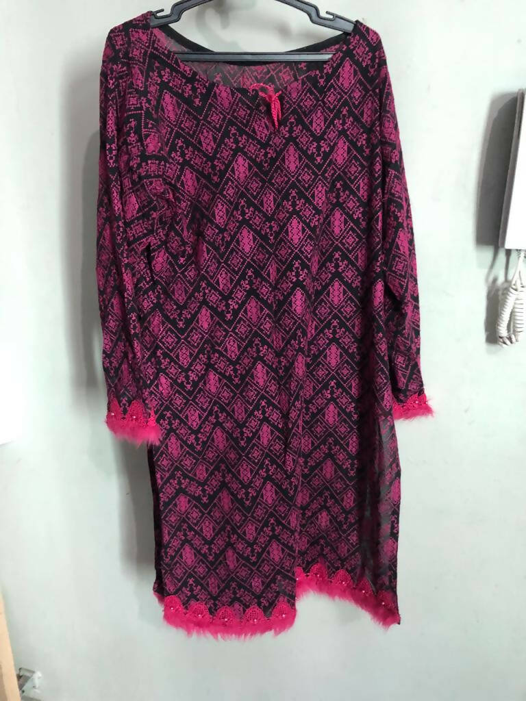 Brareeze | Purple Color 2 Pc Stitched Suit | Women Branded Kurta | Preloved