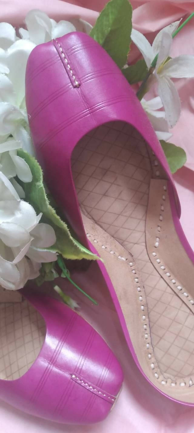 Leather khussa pink | Women Shoes | Sizes: 37 & 40 | New