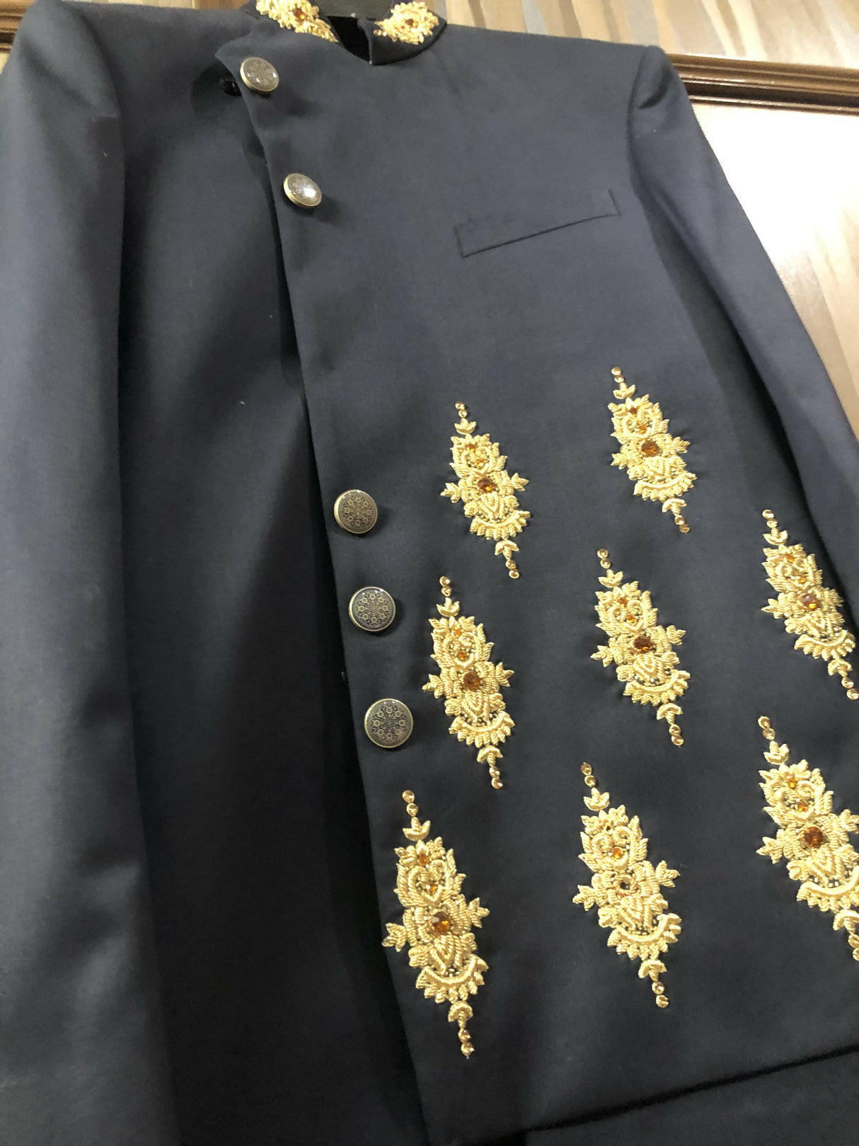 Beautiful Grooms Sherwani | Men Shalwar Kameez | Small | Worn Once