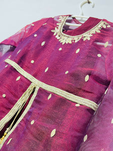 Kids Traditional Hand Work Suit | Girls Shalwar kameez | Size: 3-4 & 5-6 Yrs | Worn Once