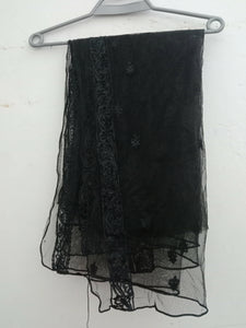 Black long maxi open Forck (Size: M ) | Women Frocks & Maxis | Worn Once