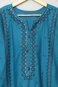 Blue fancy khaddar kurta | Women Locally Made Kurta | New