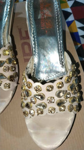 Zara | Gold Sandal (Size: 7) | Women Shoes | Preloved