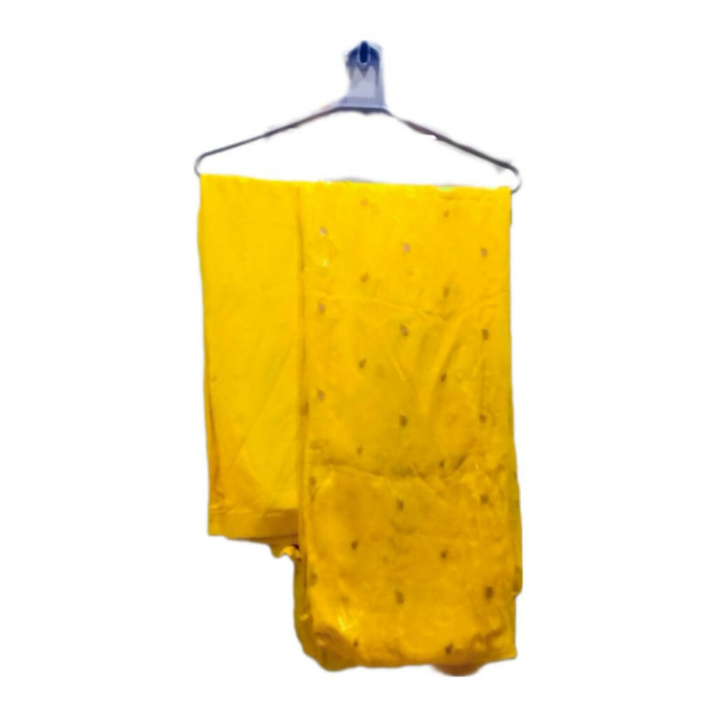 Yellow Pure Crinkle Suit | Women Locally Made Formals | Medium | Worn Once