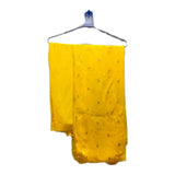 Yellow Pure Crinkle Suit | Women Locally Made Formals | Medium | Worn Once