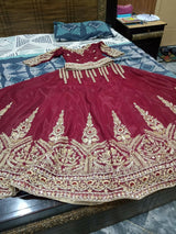 Stunning Maroon Bridal Suit | Women Bridals | Small | Worn Once