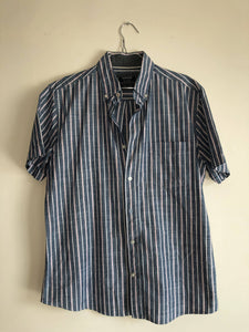 Maine by Debenhams | Black White Striped Shirt | Men T-Shirts & Shirts | Preloved