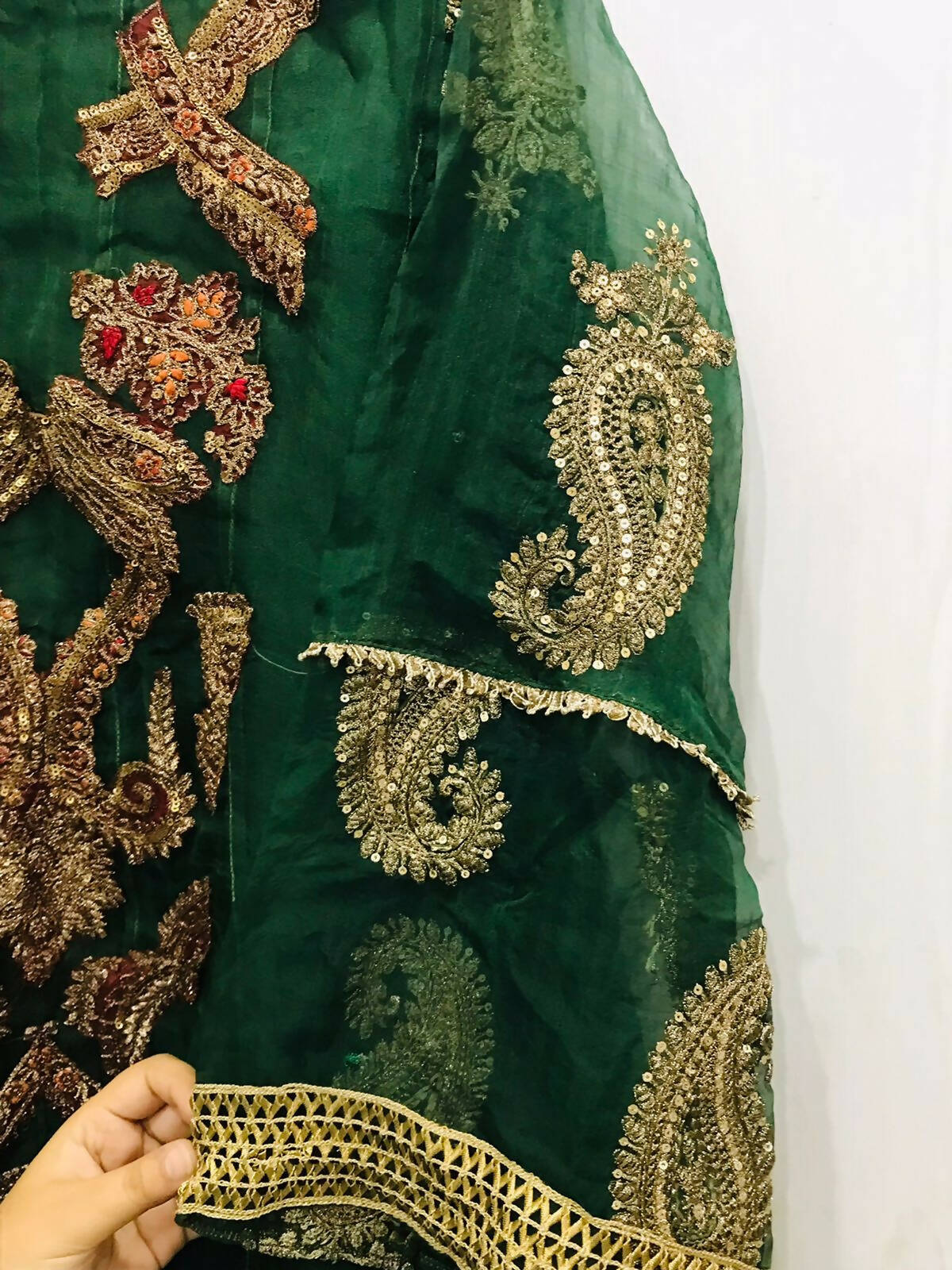 Green Fancy Frock | Women Frocks & Maxis | Large | Worn Once