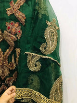 Green Fancy Frock | Women Frocks & Maxis | Large | Worn Once